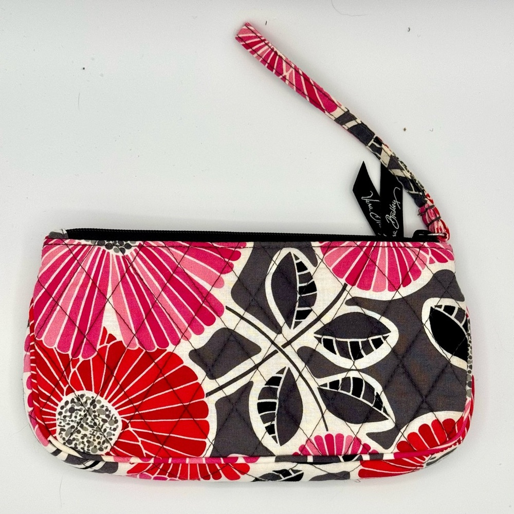Vera Bradley Cherry Blossoms Zinnia Floral Wristlet Clutch NWOT